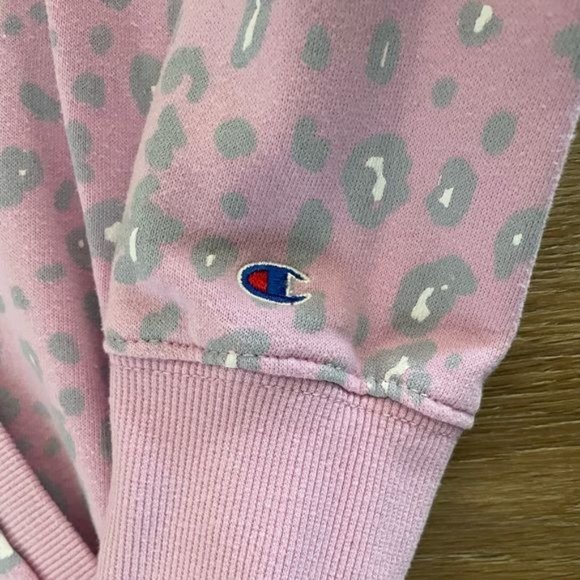Champion Girls Large Leopard Print Athletic Hoodie - Picture 7 of 16